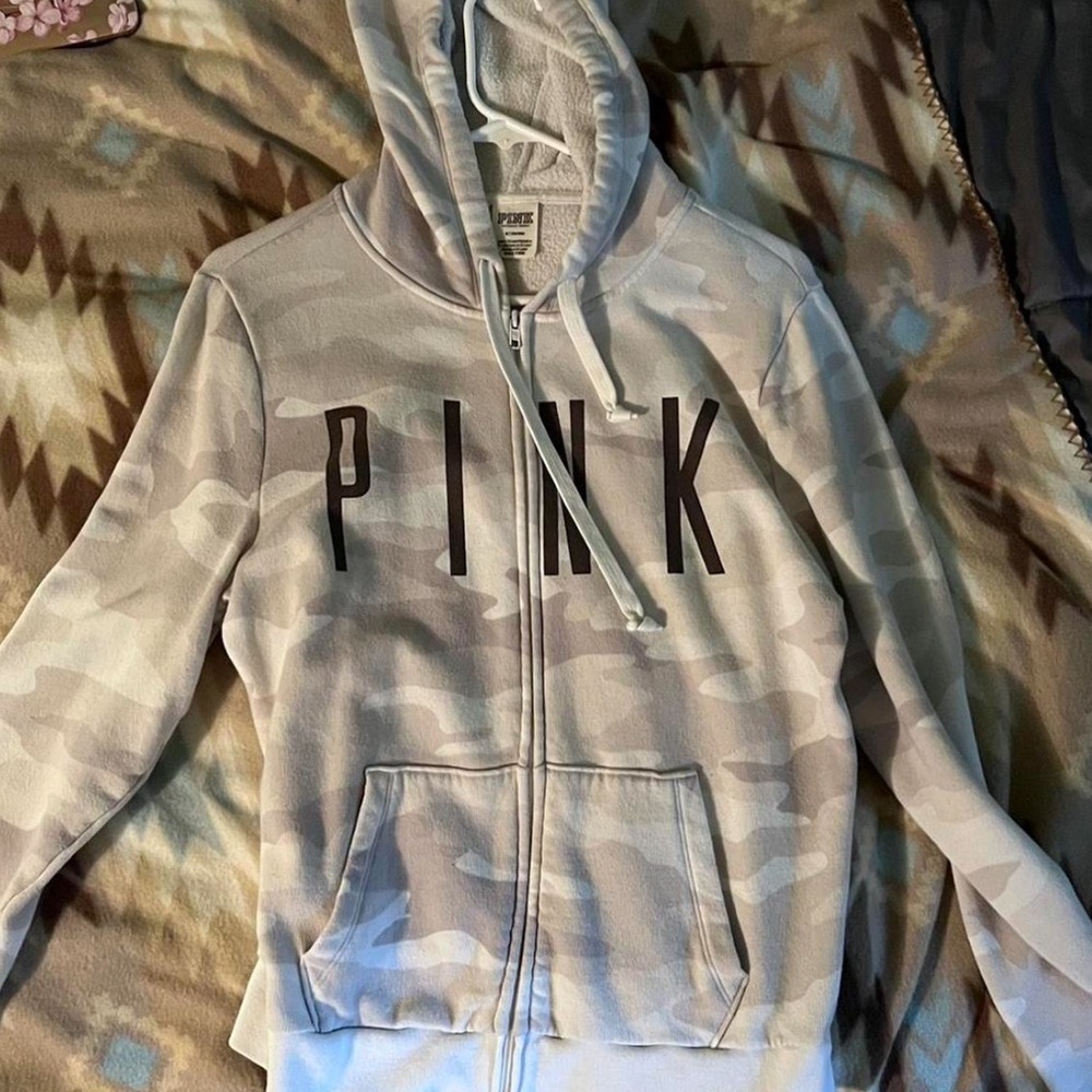 Pink white camo jacket